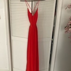 Lulus Backless Red Dress